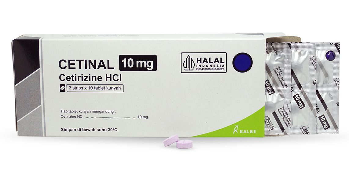 Cetinal 10 mg Tabs,3x10's