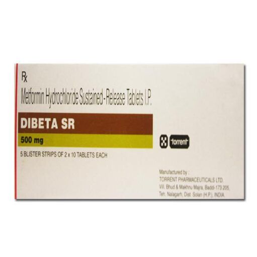 Dibeta SR 500mg Tabs 3x10's