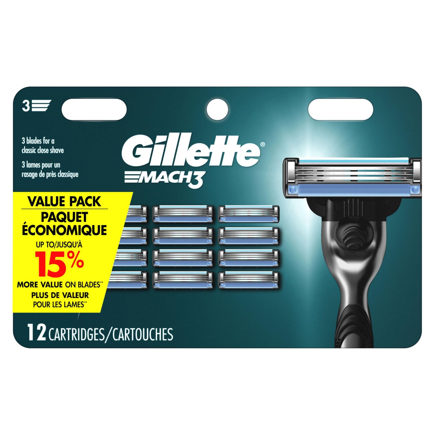 GILLETE MACH3 REFILL RAZ(36)-1340/=