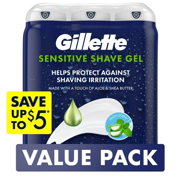 GILLETT GEL SENSITI 195G(6)-1099/=