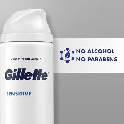 GILLETT GEL SENSITI 195G(6)-2800/=