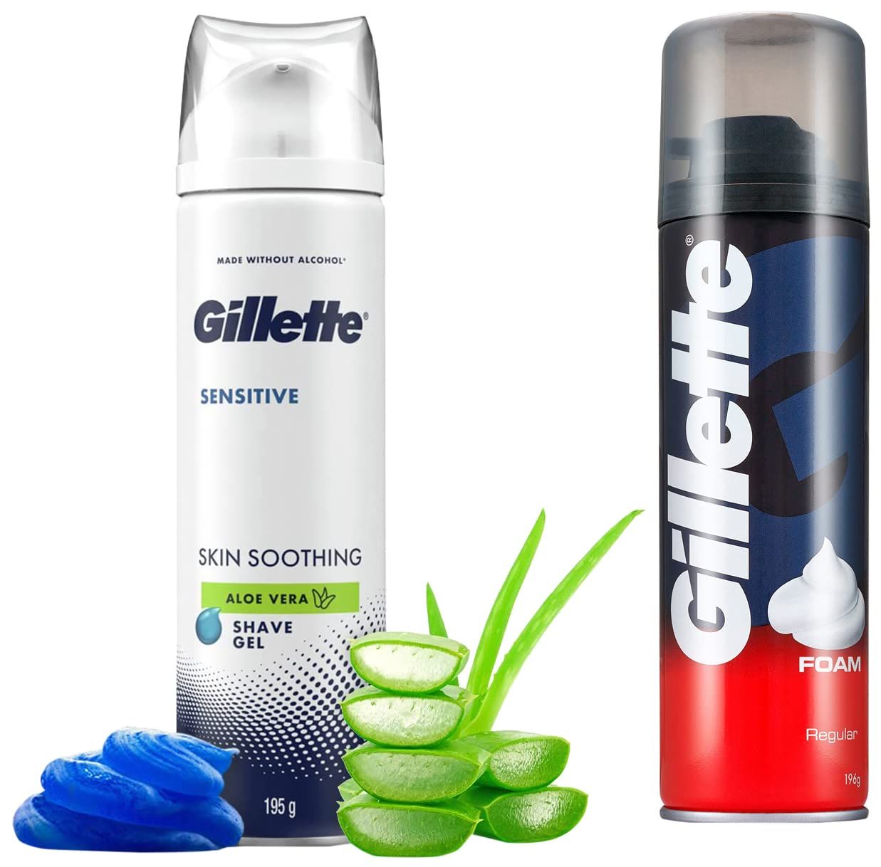 Gillette Gel Sensitive 195G + Towel