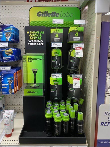 Gillette Hanging Display