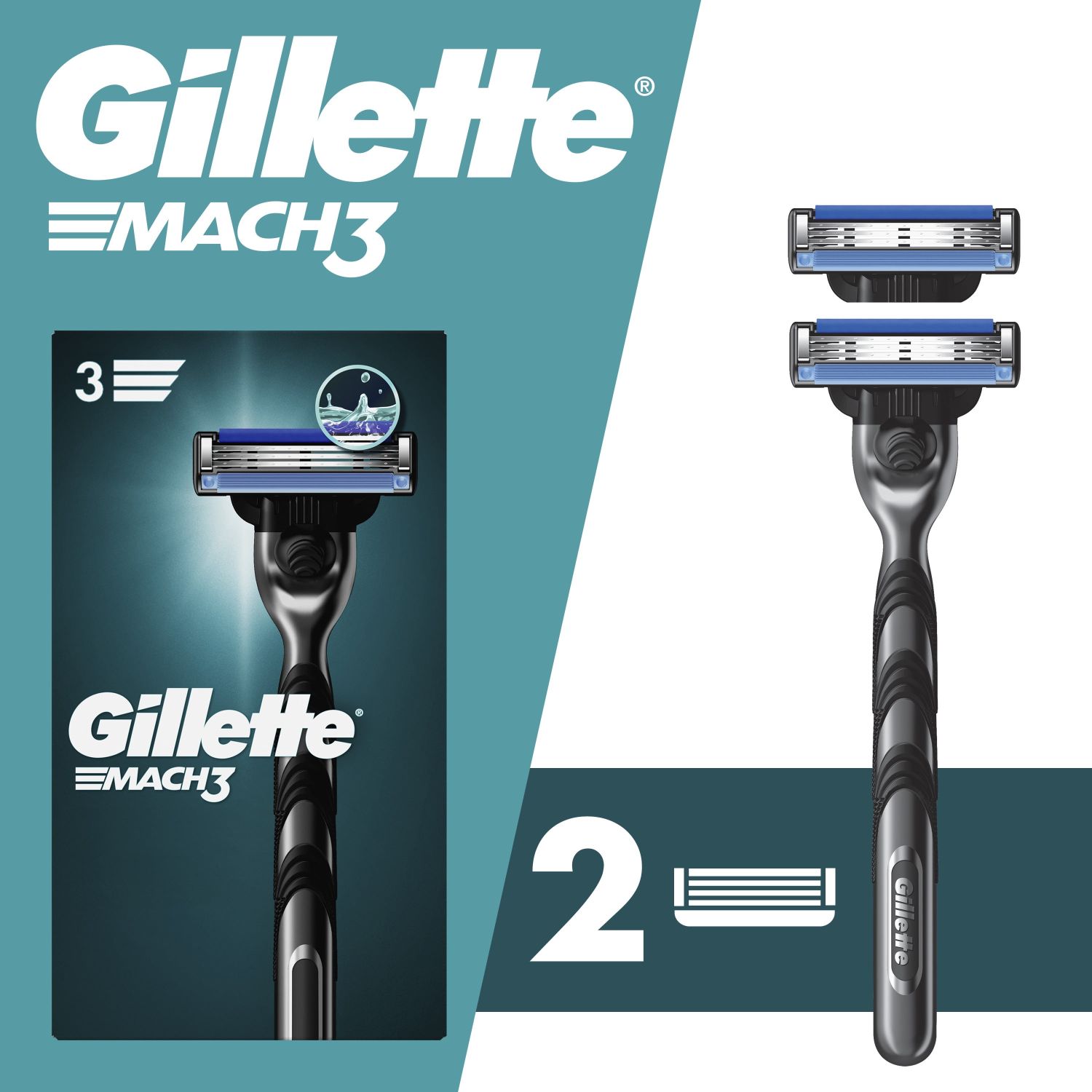 Gillette Mach3 Rzr + Mach 3 Cat 2