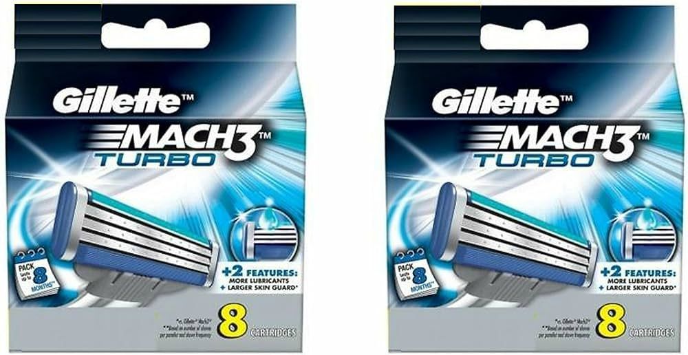 Gillette Mach3 Turbo Cartrid. 2 S