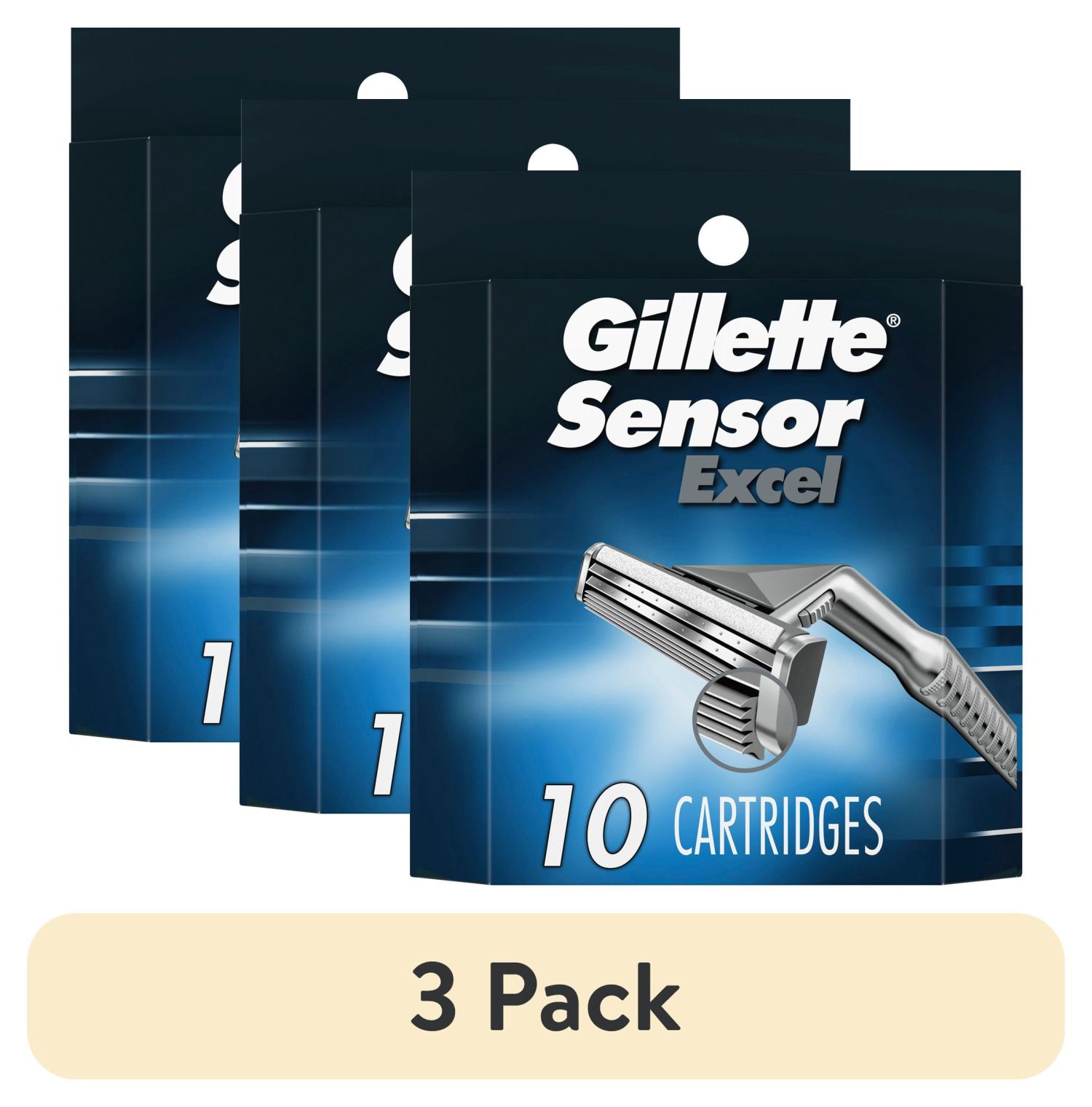 Gillette Sensor Excel Cartridges 3 S