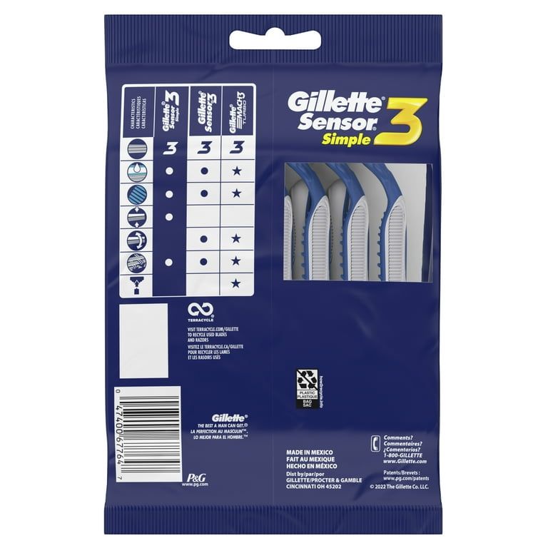 GILLETTE SIMPLE3 RAZOR(576)-110/=