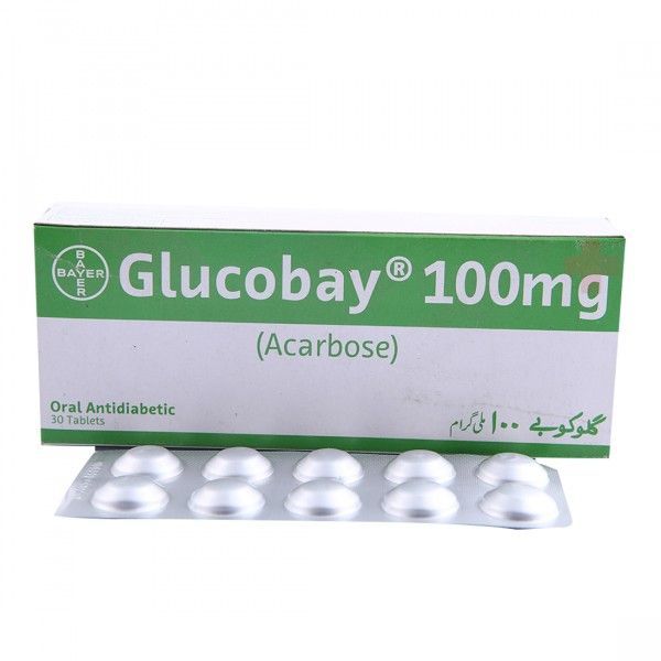 Glucobay 100mg tabs 10 x 10's