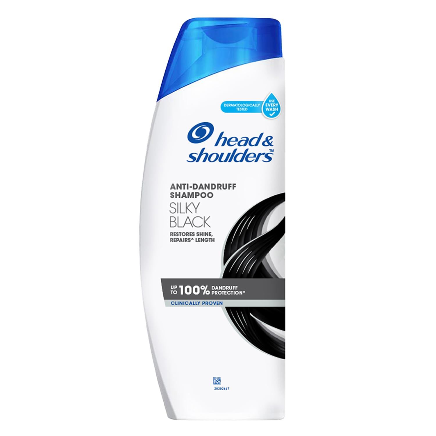 H&S SHM SILKY BLACK 180ML (56)- 870/=