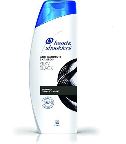 H&S SHM SILKY BLACK 72ML (48)- 370/=