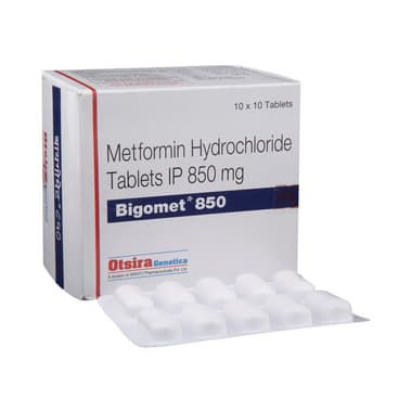 Metchek 850 Tabs 850mg 10X10s