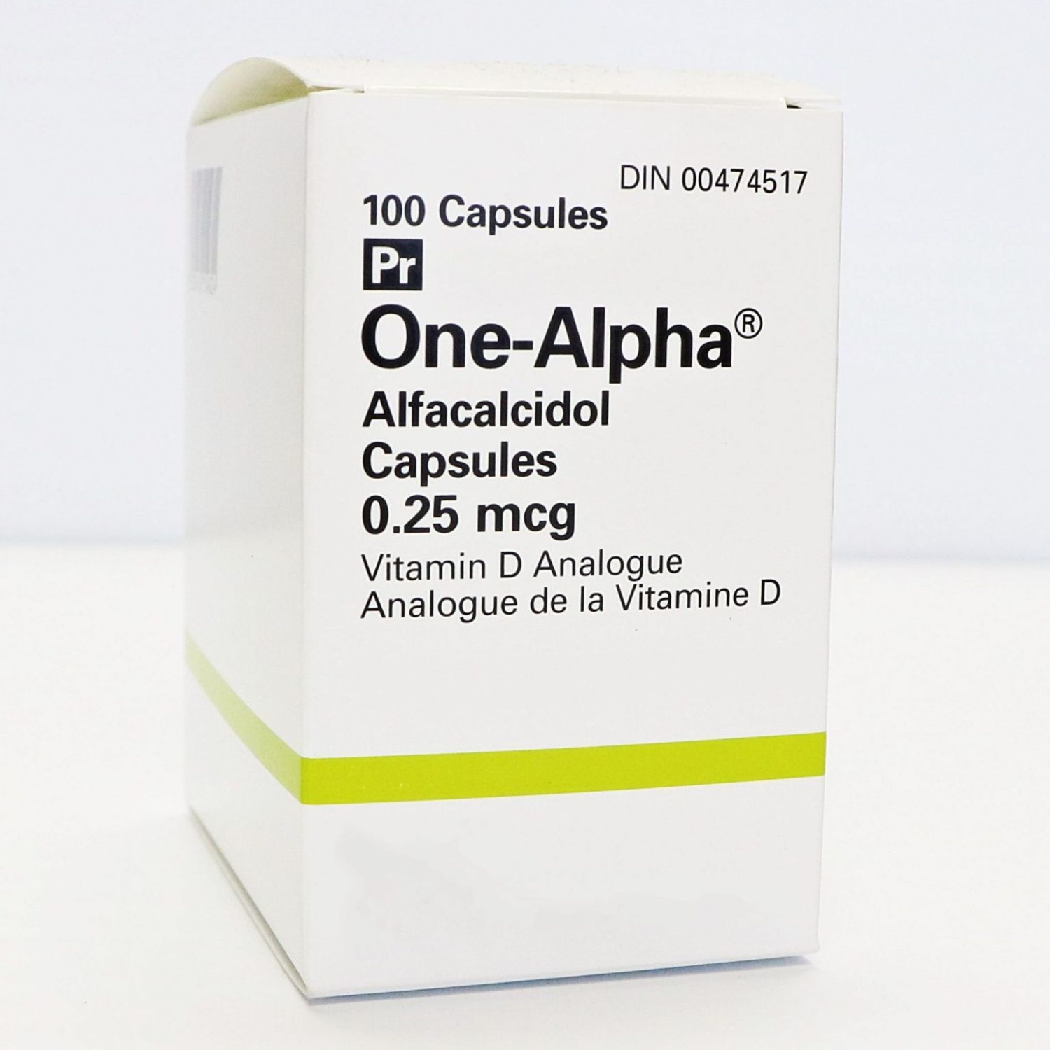 One Alpha 0.25mcg Caps 100s Alfacalcidol