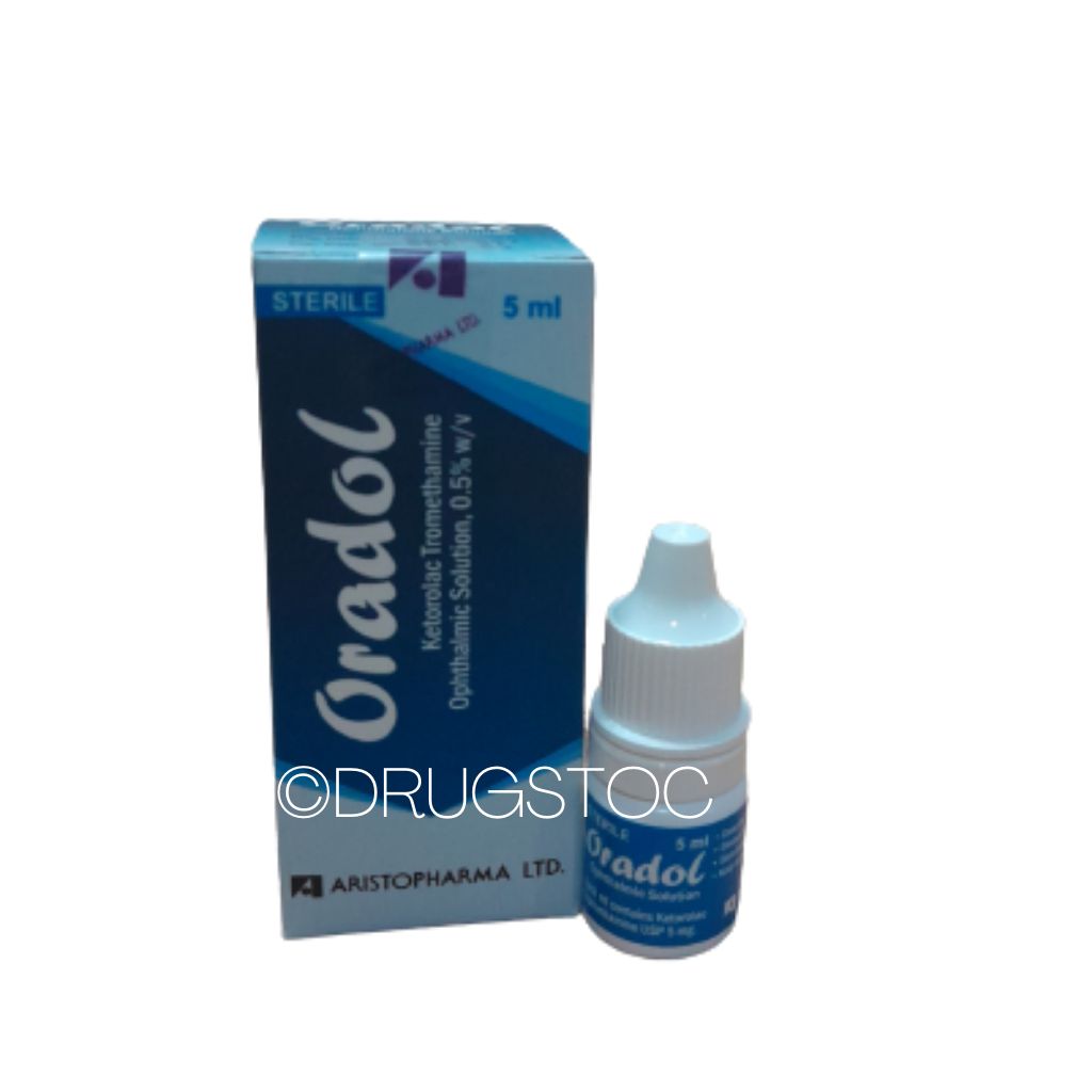 Oradol 0.5% Eye Drop 5ml Ketorolac Tromethamine 5% Eye Drop