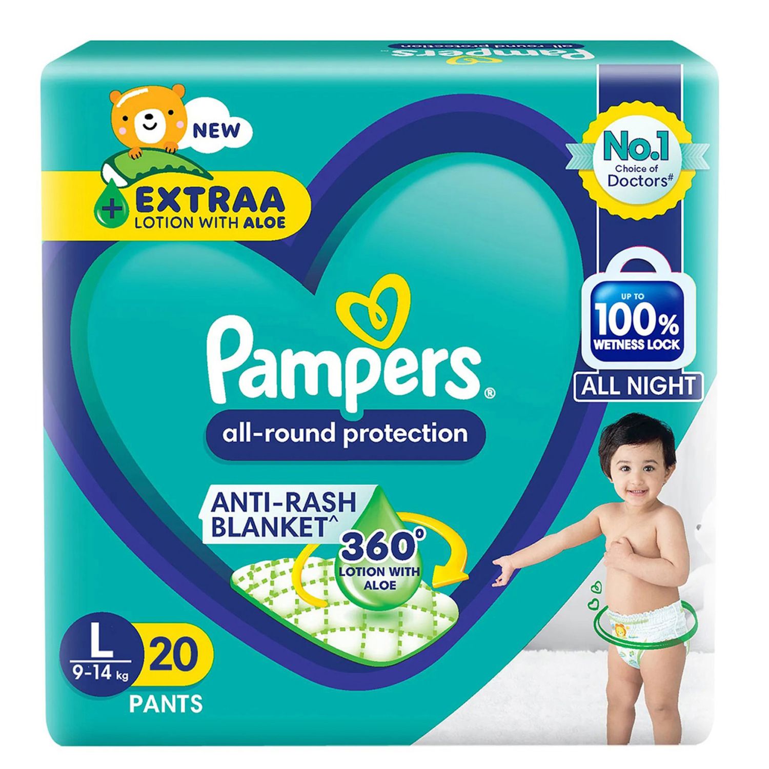 PAMPER PANT LG20+VBR 50ML FRE(12) 2400/=