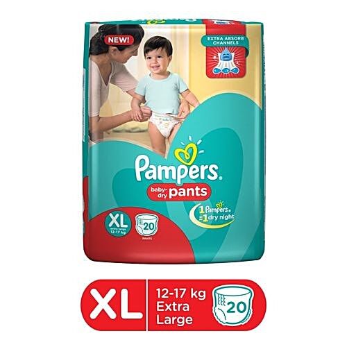 Pampers Pants Extra Large 20 s @1275