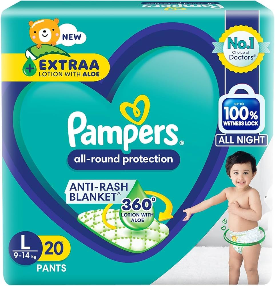 Pampers Pants Large 20s @ 1200