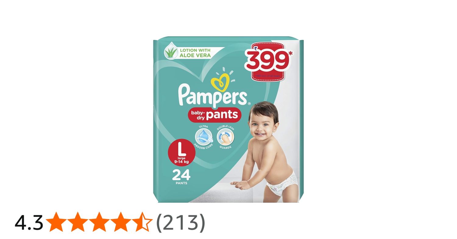 Pampers Pants Large 7's(24)-420/=