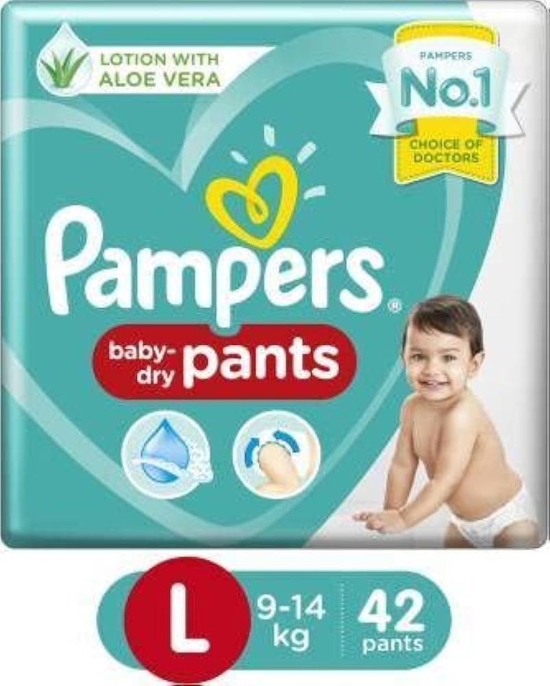 PAMPERS PANTS LG 42'S(4)-2250/=