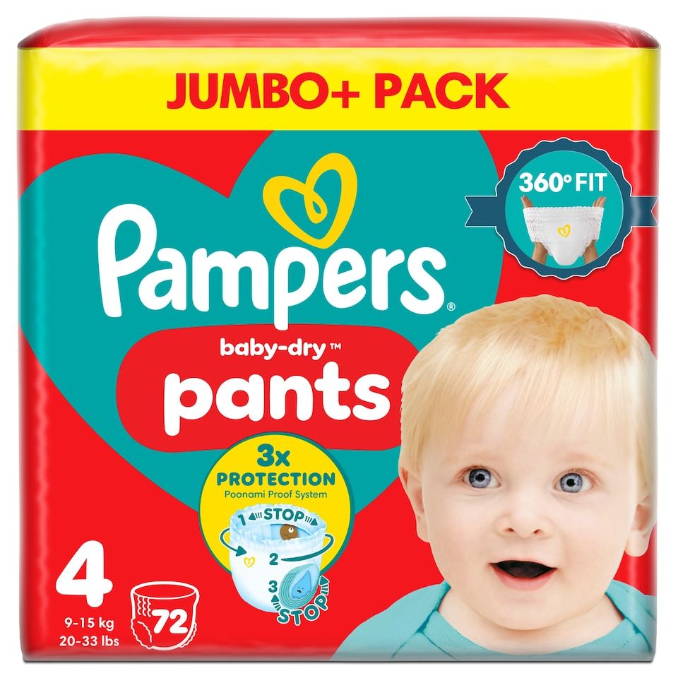 PAMPERS PANTS LG 4'S(72)-565/=