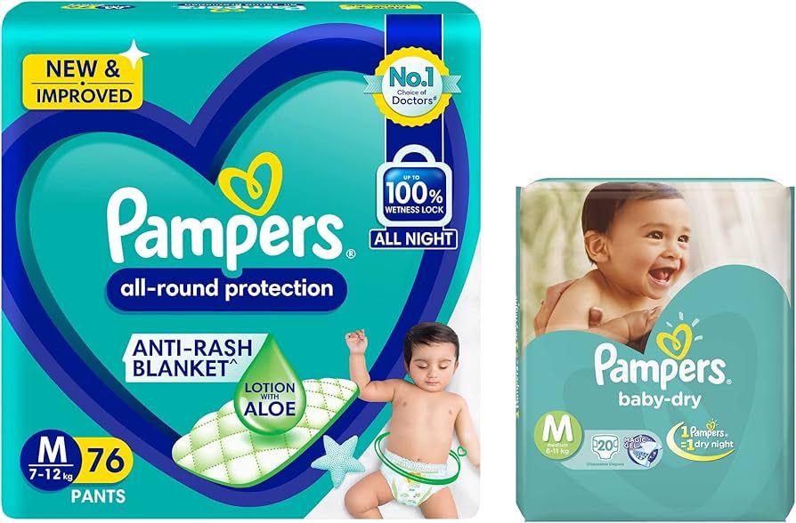 PAMPERS PANTS MD 13'S(12)-1580/=