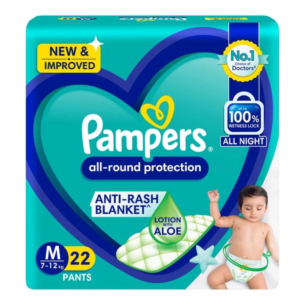 PAMPERS PANTS MD 22's(12)-2410/=