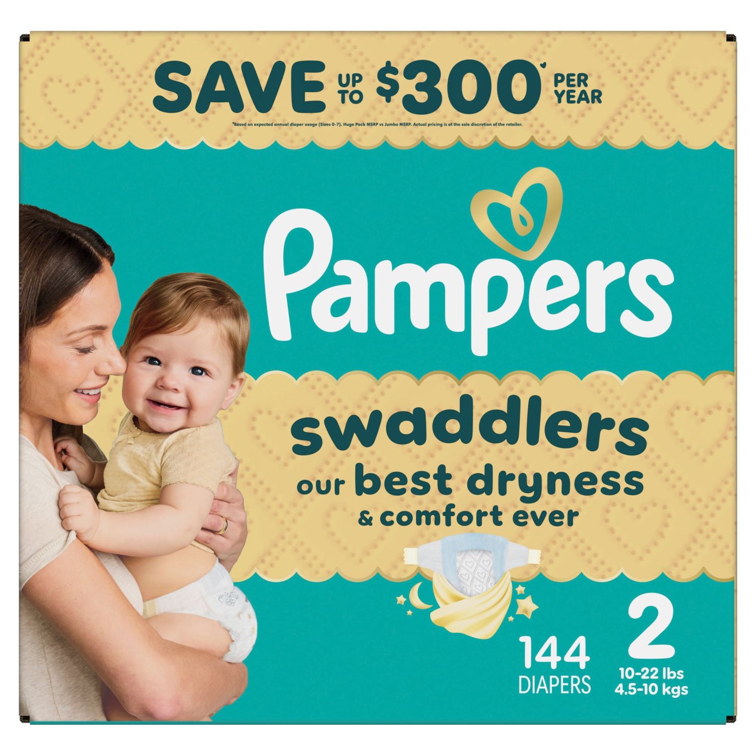 PAMPERS PANTS MD 2'S(144)-300/=