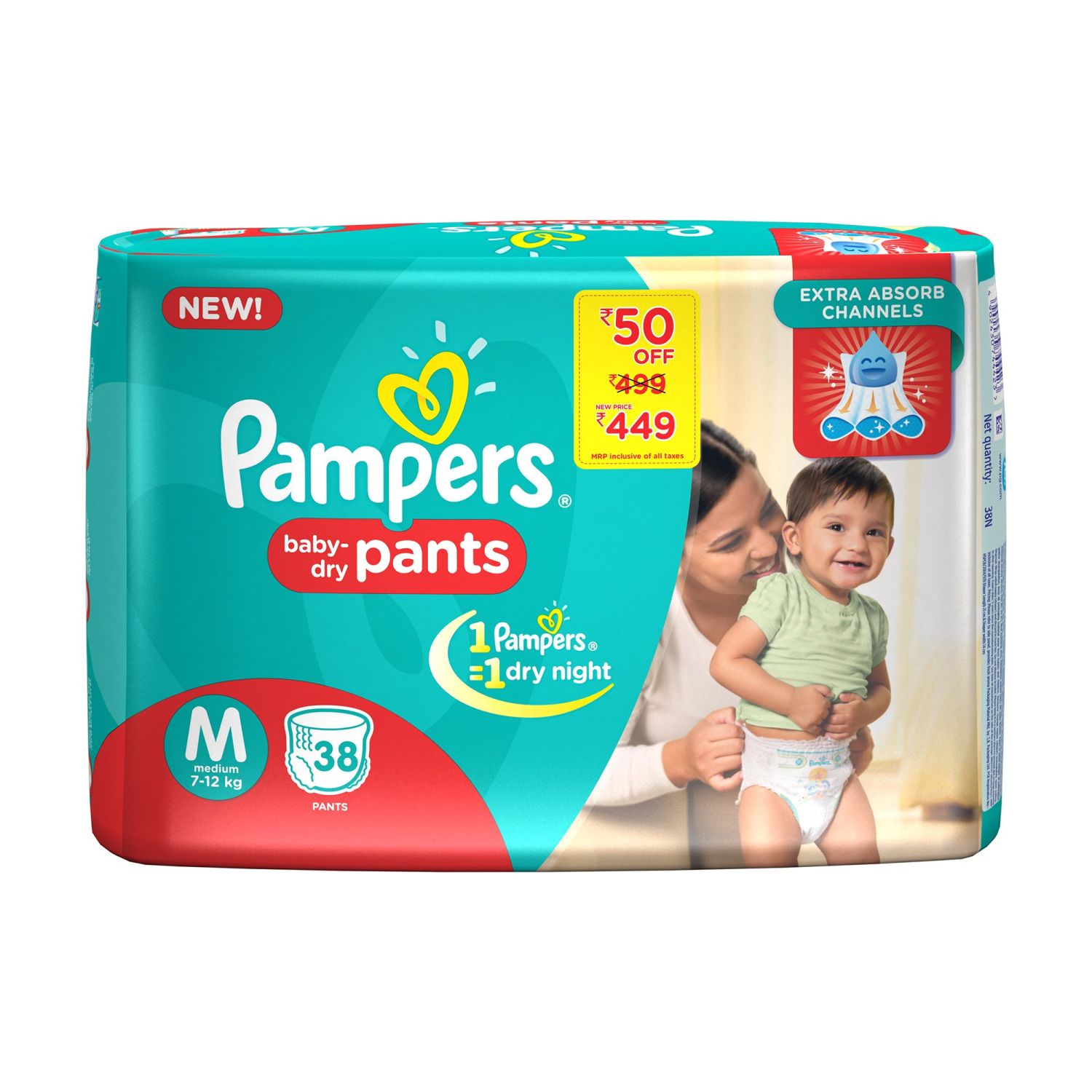 Pampers Pants MD 38 s @ 1700