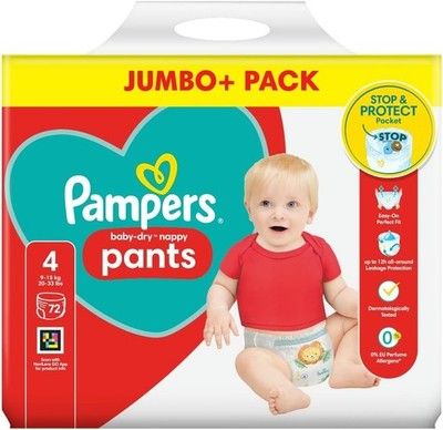 PAMPERS PANTS MD 4'S(72)-285/=
