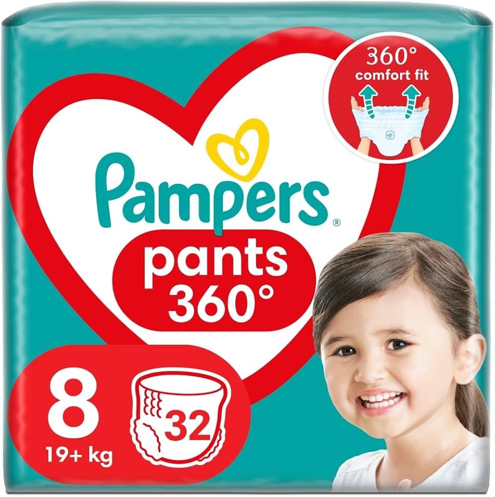PAMPERS PANTS MD 8'S(32)-950/=