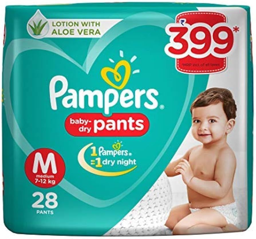 Pampers Pants Medium 28 s @ 1500
