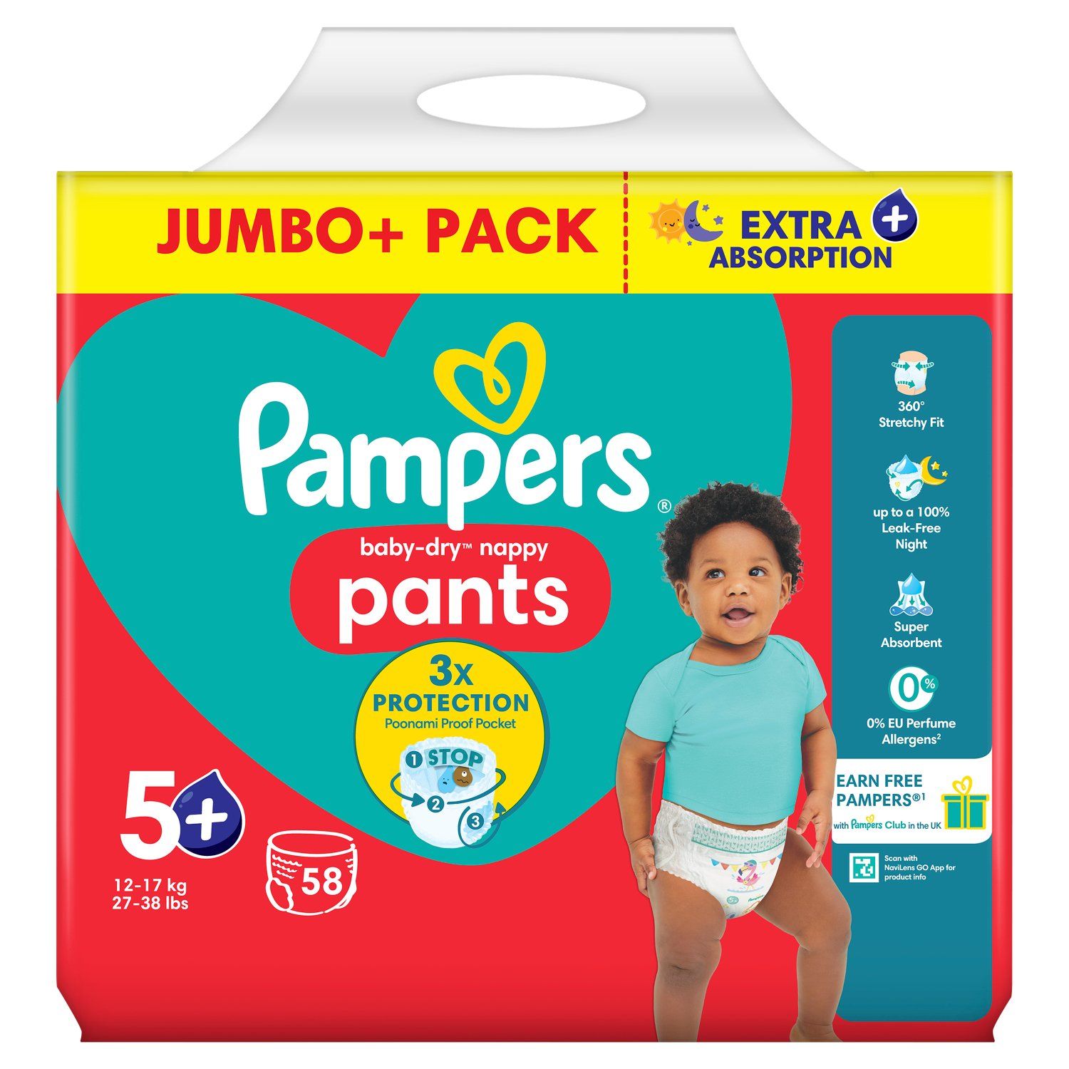 PAMPERS PANTS SM 10'S(32)-1140/=