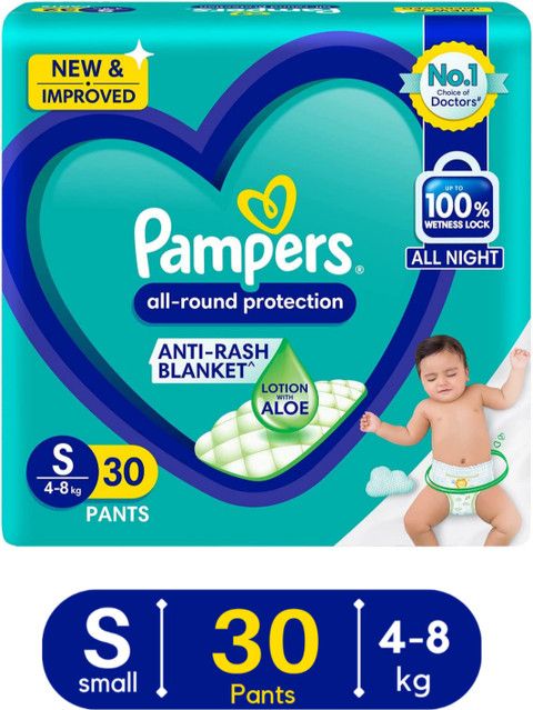 PAMPERS PANTS SM 30'S(12)-3000/=