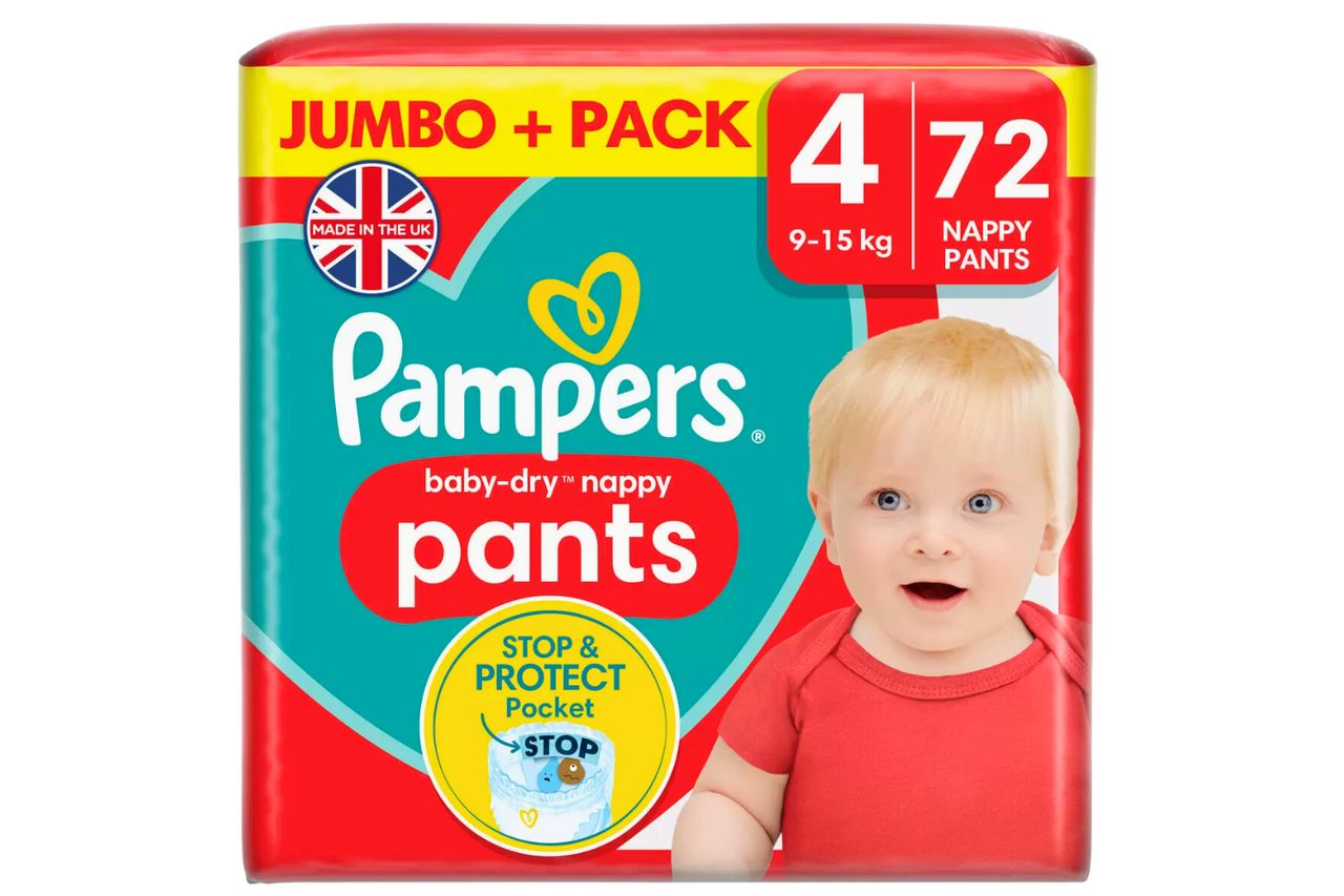PAMPERS PANTS SM 4'S(72)-500/=