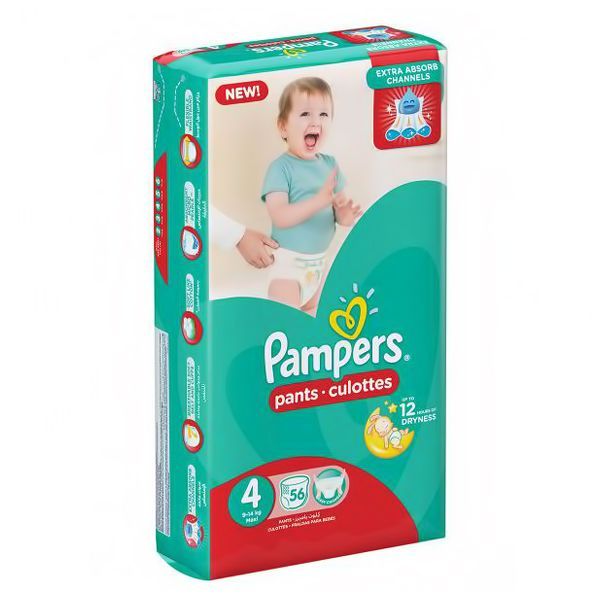 PAMPERS PANTS SM 56'S(4)-4700/=