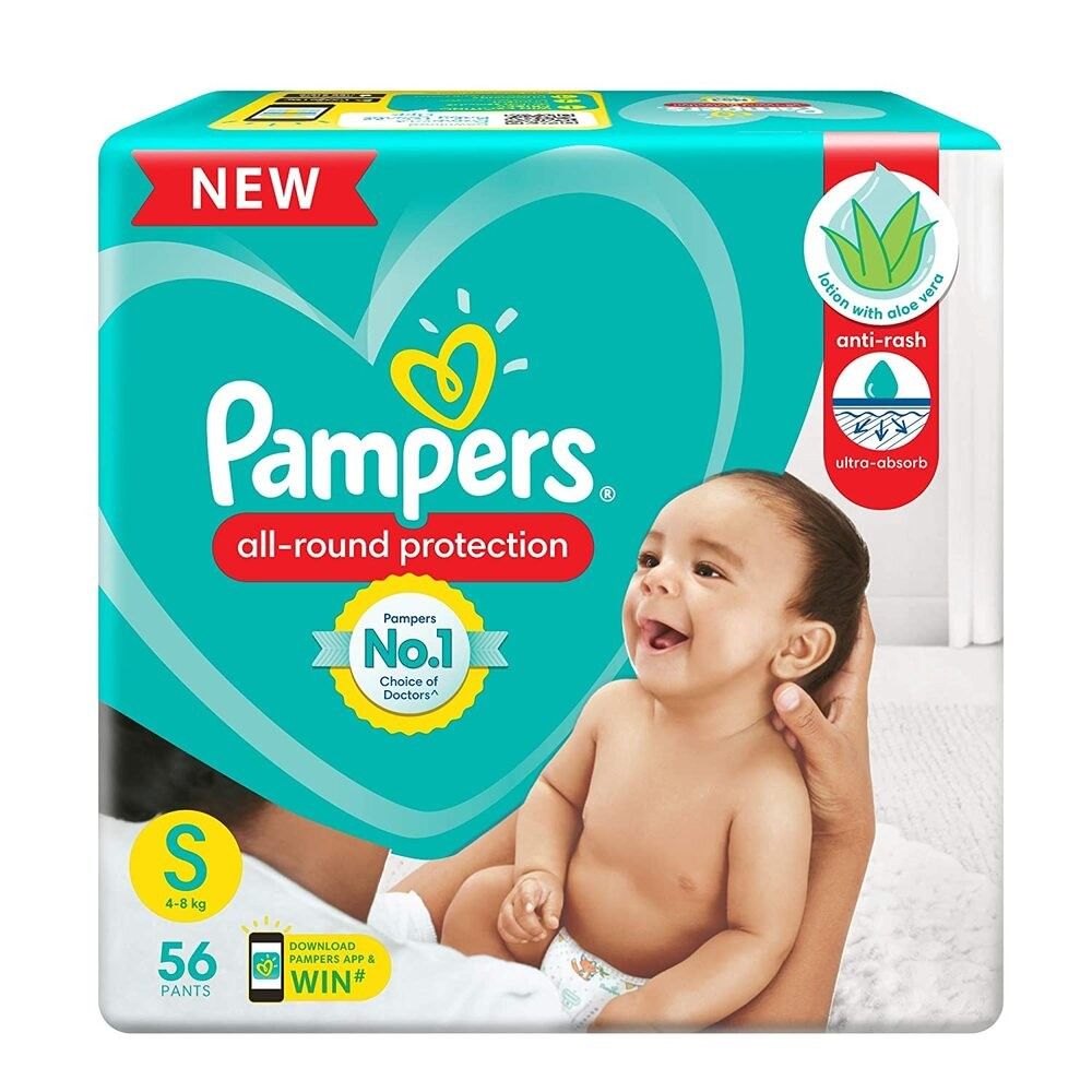PAMPERS PANTS SM 56'S(4)-5920/=