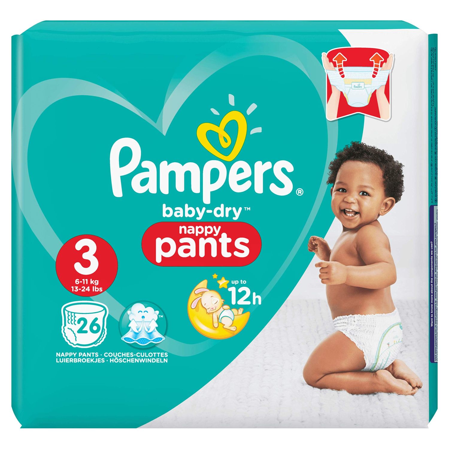 PAMPERS PANTS SM 86'S(3)-6530/=
