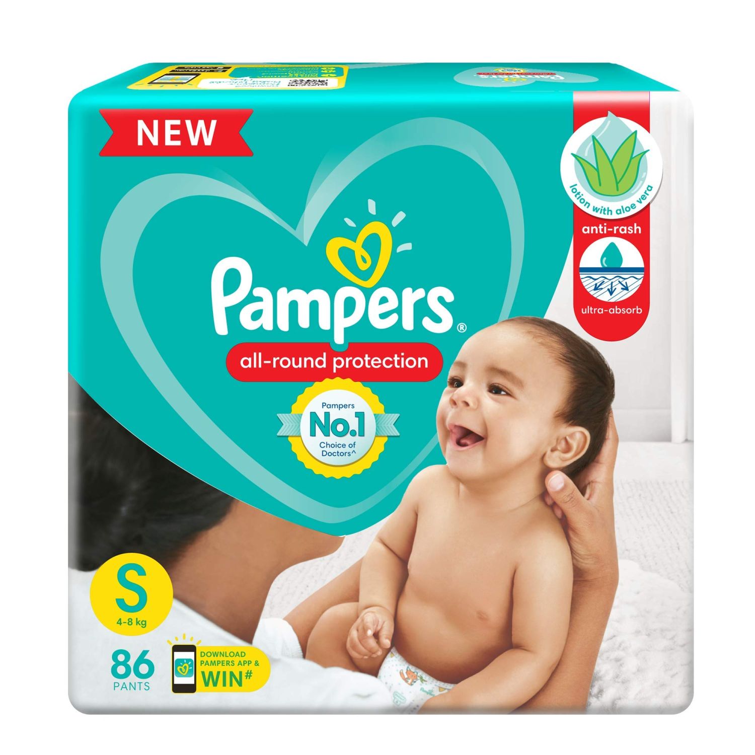 PAMPERS PANTS SM 86'S(3)-8630/=
