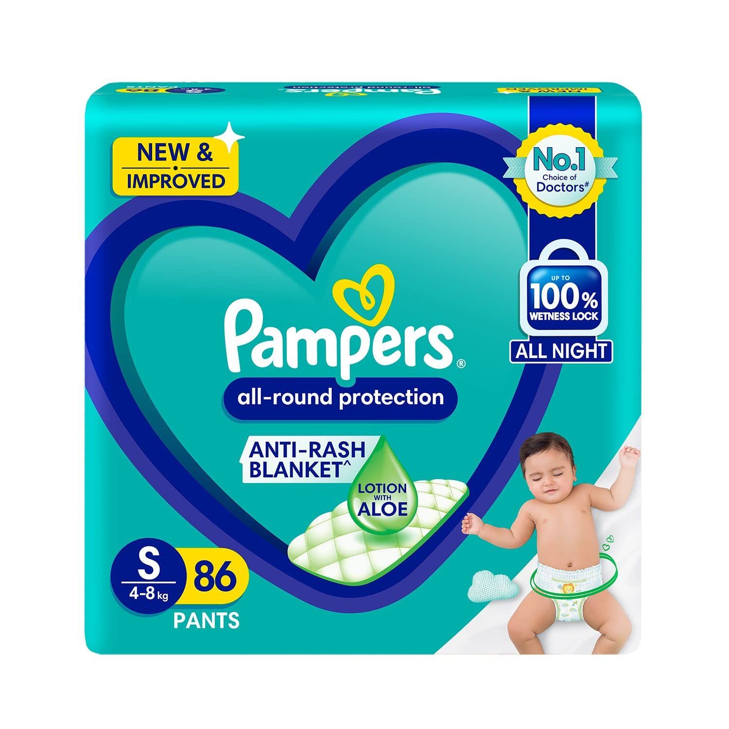 PAMPERS PANTS SM 86'S(4)-9150/=
