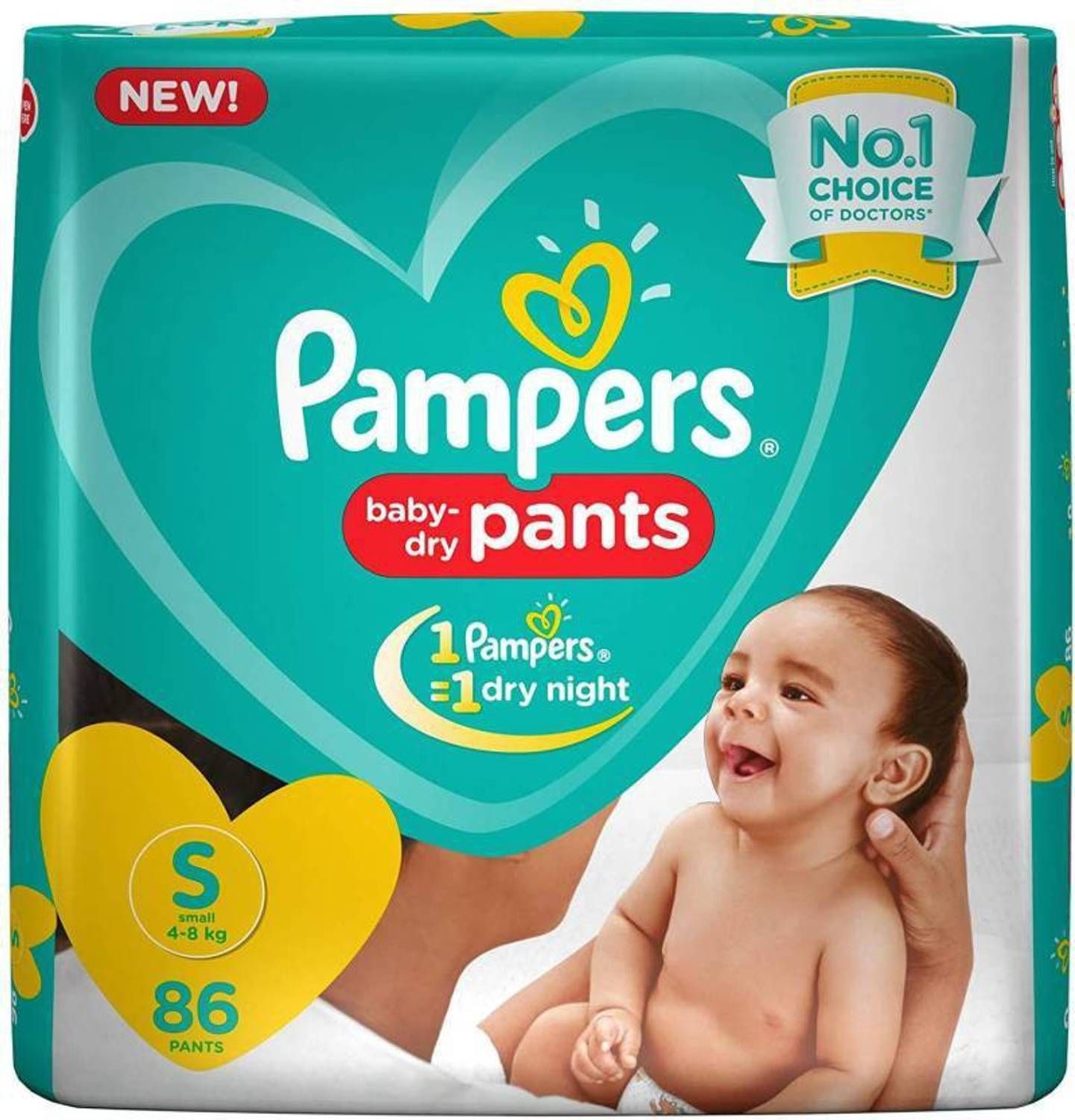 PAMPERS PANTS SM 86'S(4)-9980/=