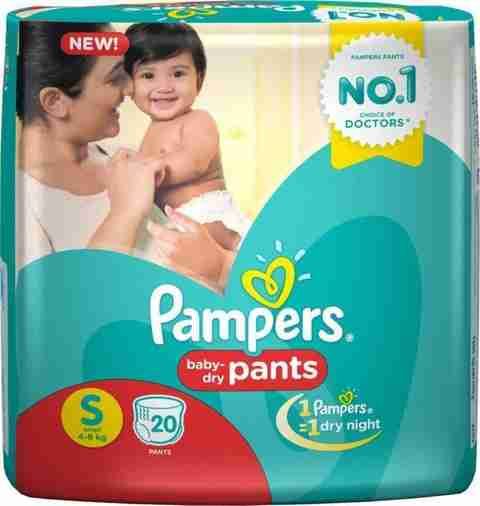 Pampers Pants Small 20s @ 1000