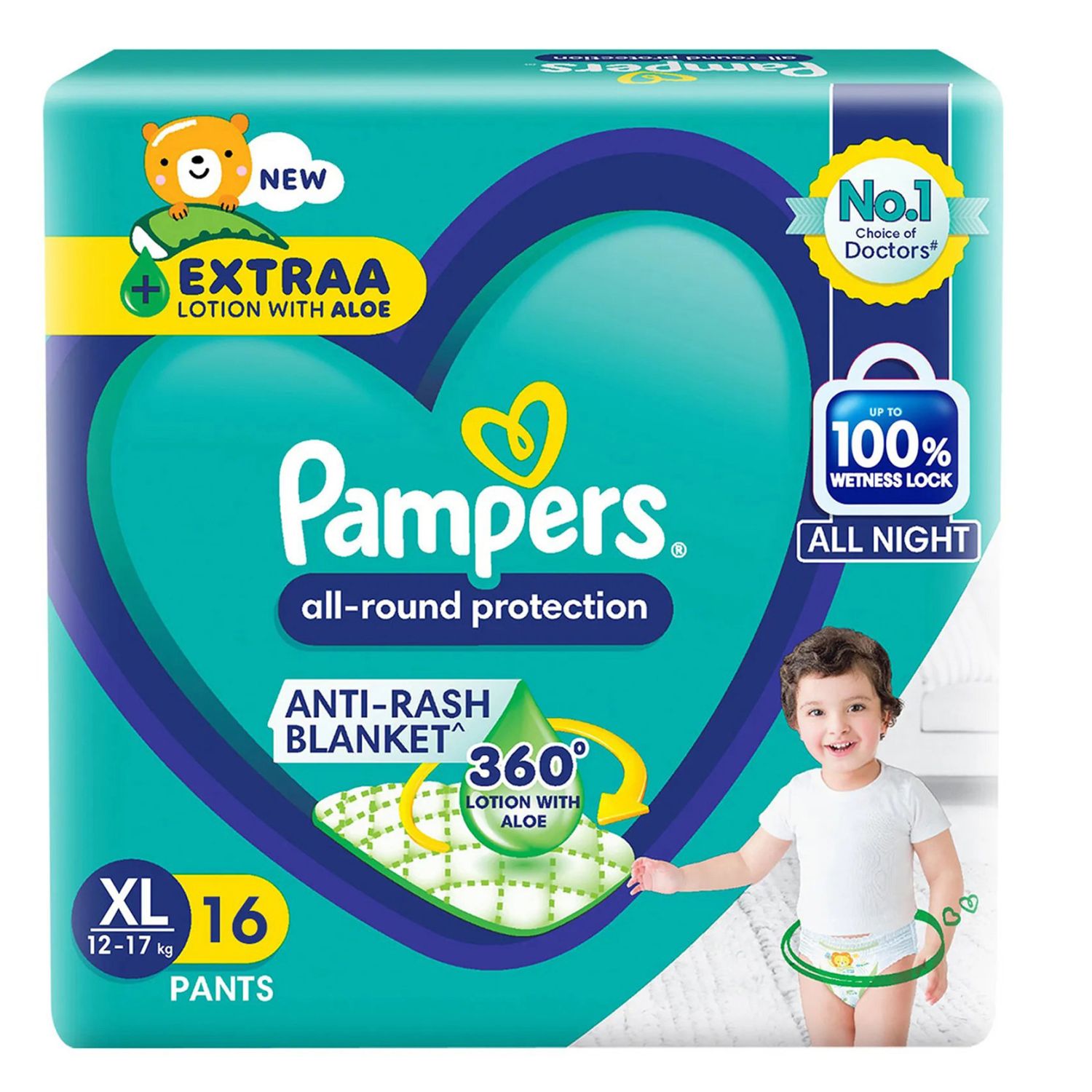 PAMPERS PANTS XL 16'S(12)-2180/=
