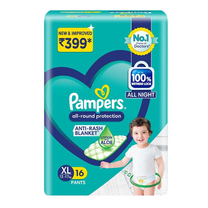 PAMPERS PANTS XL 16'S(12)-2475/=