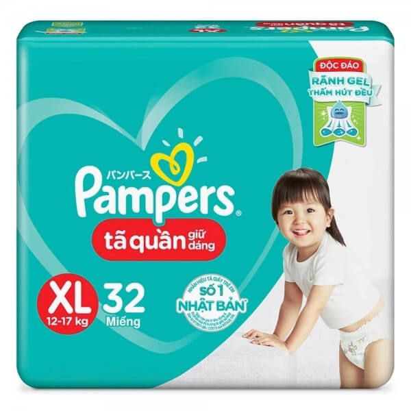 PAMPERS PANTS XL 32'S(6)-4330/=