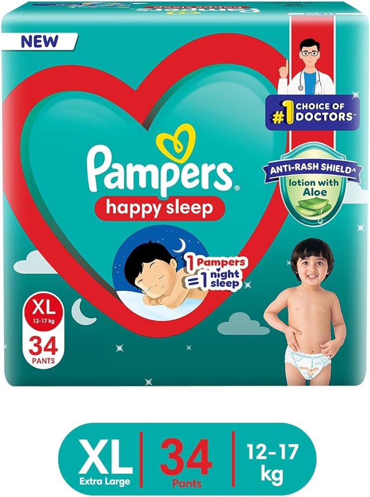 PAMPERS PANTS XL 34'S(4)-4470/=