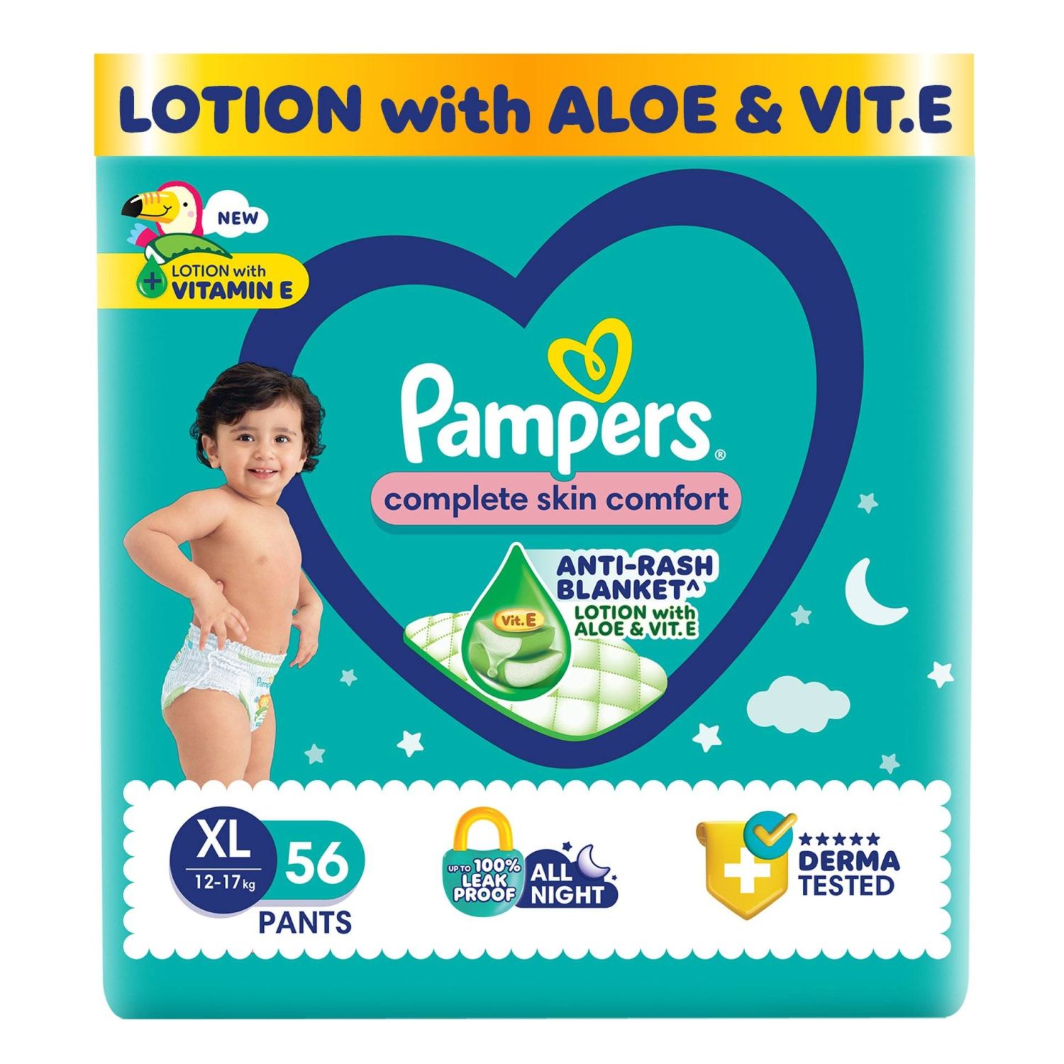 PAMPERS PANTS XL 56'S(3)-7240/=