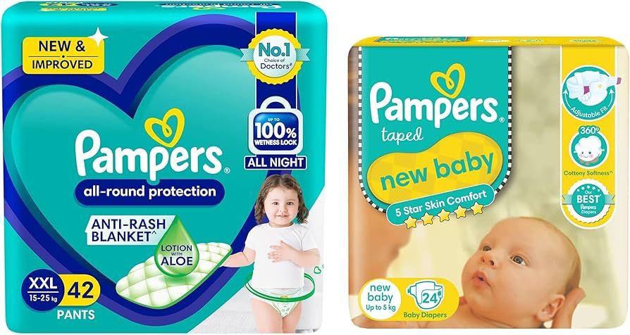 PAMPERS PANTS XXL 42'S(4)-6300/=