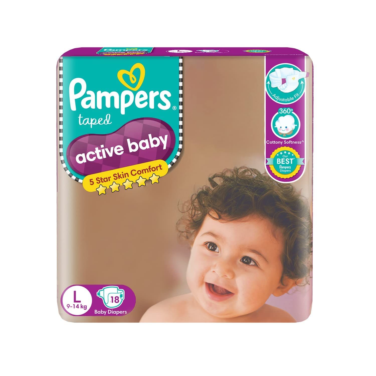 PAMPERS TAPE L18'S (12)-1690/=