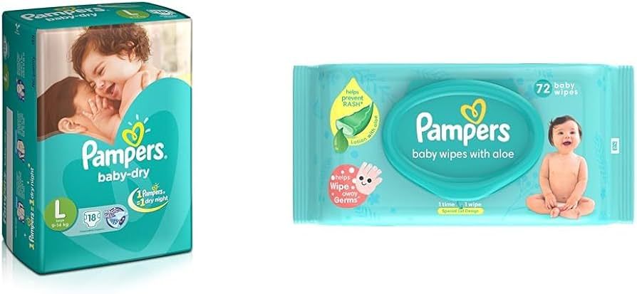 PAMPERS TAPE L18'S (12)-2300/=