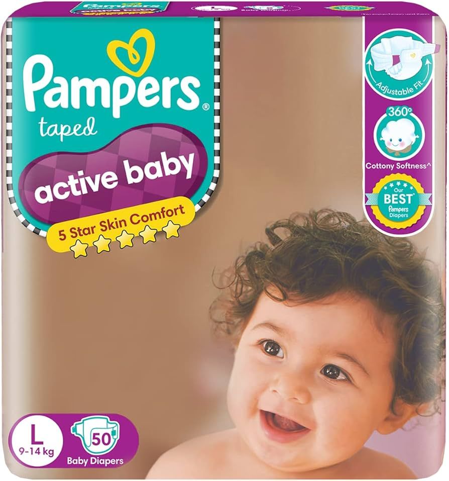 PAMPERS TAPE LG 5'S (36) -540/=