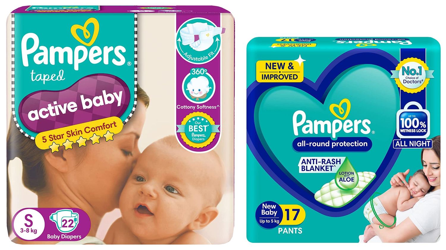 PAMPERS TAPE SM 22'S(12)-1300/=